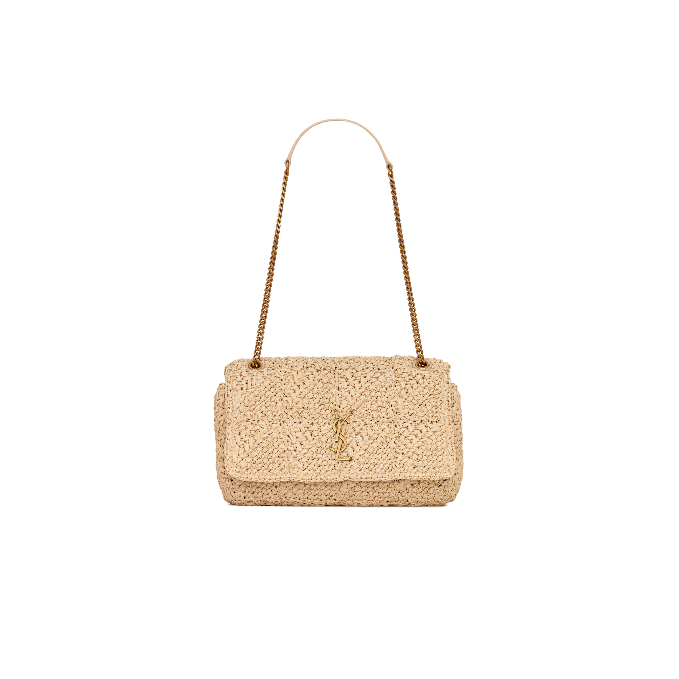 YSL JAMIE MEDIUM IN RAFFIA 515821GAAAT2087 (25*15*7.5cm)